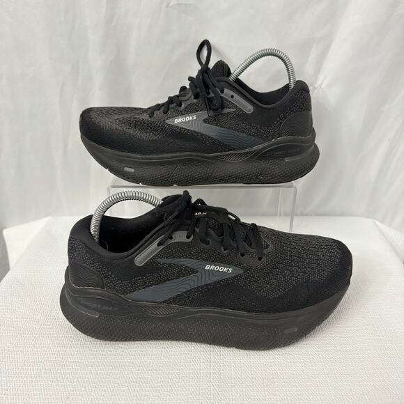 Brooks Ghost Max Shoes Womens Size 10 EE 2E Extra Wide Black Running - Picture 8 of 10